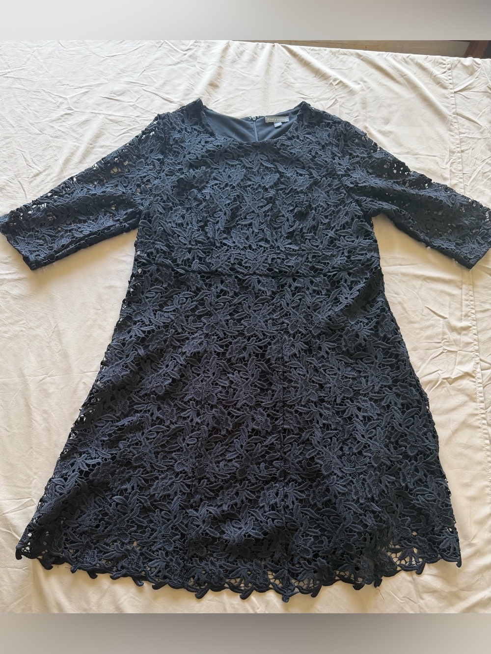 Black Lace A-Line Dress - Classic Women's Dress Jessica London